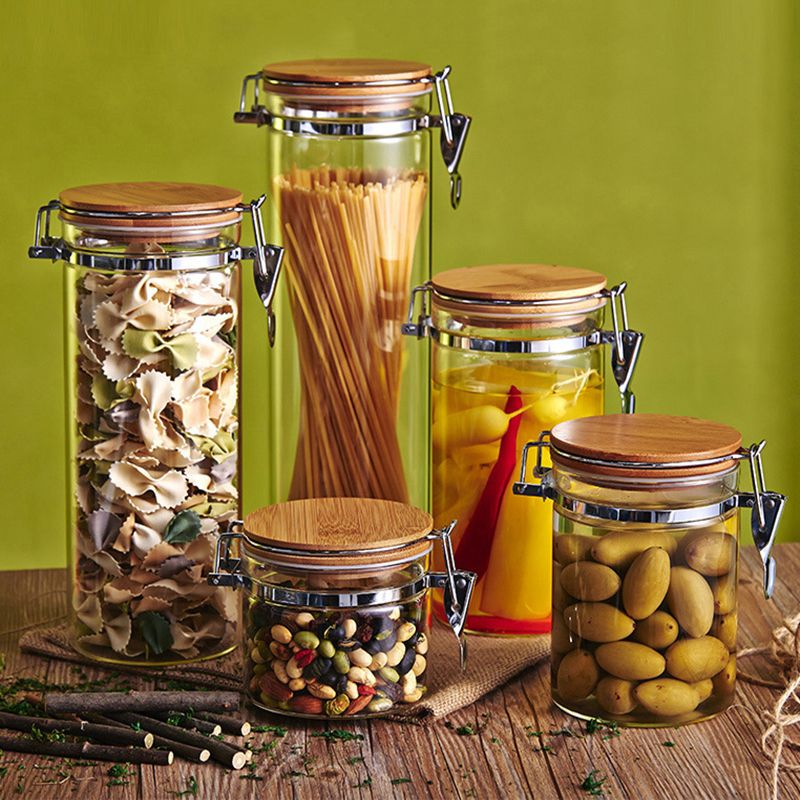 glass snack jars