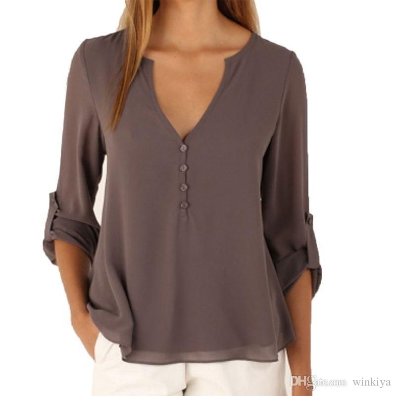 blusas grises