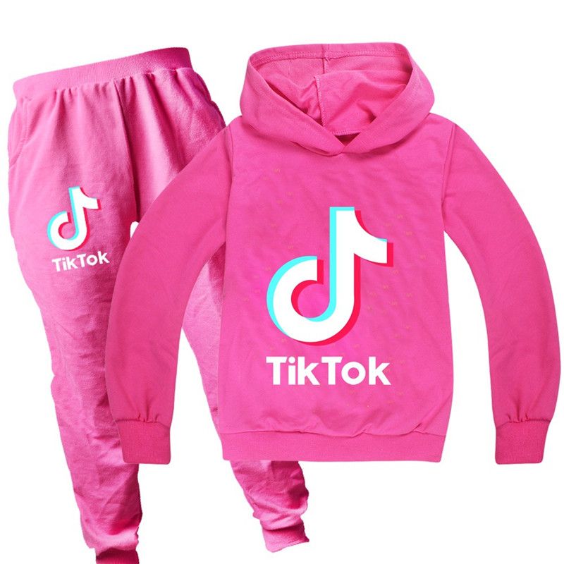 YU-K Boys Girls Tracksuit Set,Tik Tok Game Print Design for Kids Hoodies Jogging Bottoms Suit 2-16 Years,Sports Suit Hoodie Pants 