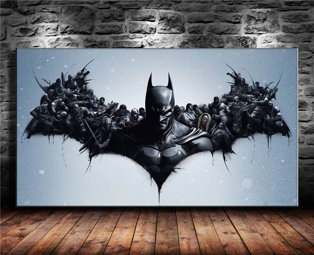 Poner la mesa guapo erosión Dark Knight, Lienzo Pintura Sala Decoración Moderna Mural Al Óleo Del Arte  De 9,14 € | DHgate