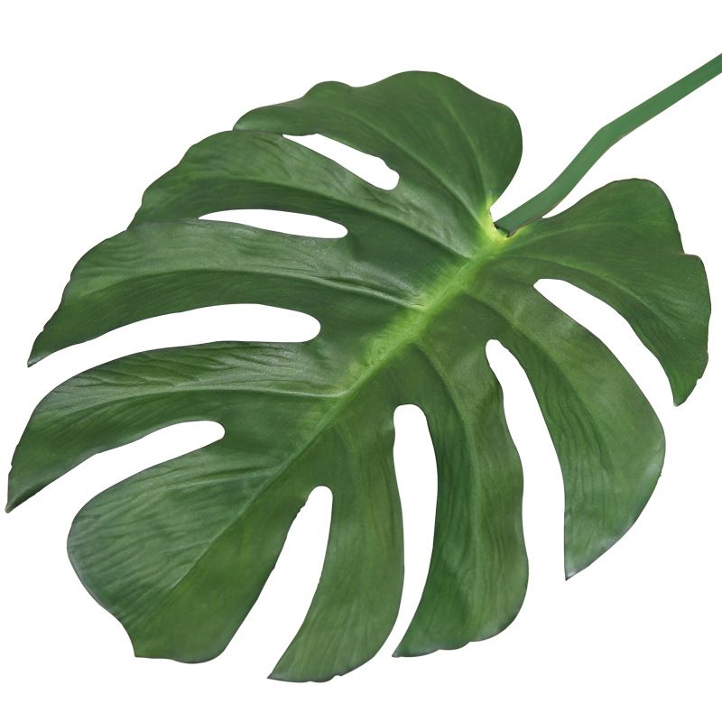 compre hojas artificiales hojas de hoja tropical monstera deliciosa planta de folage flor de bricolaje artesania hojas de palma falsas de filodendro