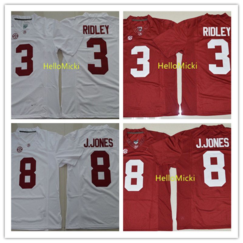 Mens NCAA Alabama Crimson Tide 3 Calvi Ridley Football Jerseys