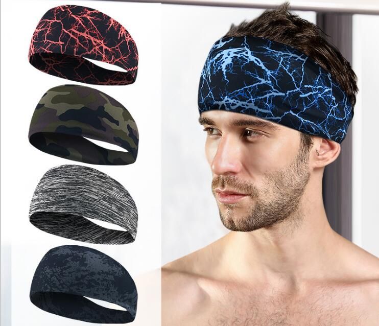 Sport Headband Men Women Unisex Under Sweat Stretchy Athletic Bandana Headscarf Yoga Headband Wrap Best Sports Exercise