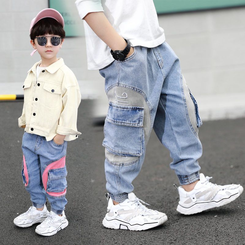 boys elastic waist jeans