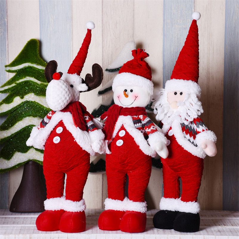 Christmas Gifts Santa Claus Snowman Elk Ornament Reindeer Xmas Festival Presents