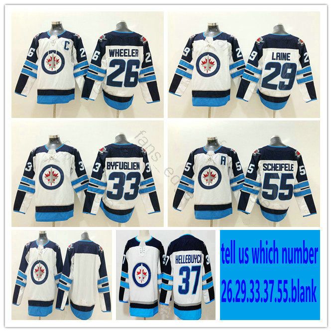 Winnipeg Jets #55 Mark Scheifele White Sawyer Hooded Sweatshirt Stitched  NHL Jersey