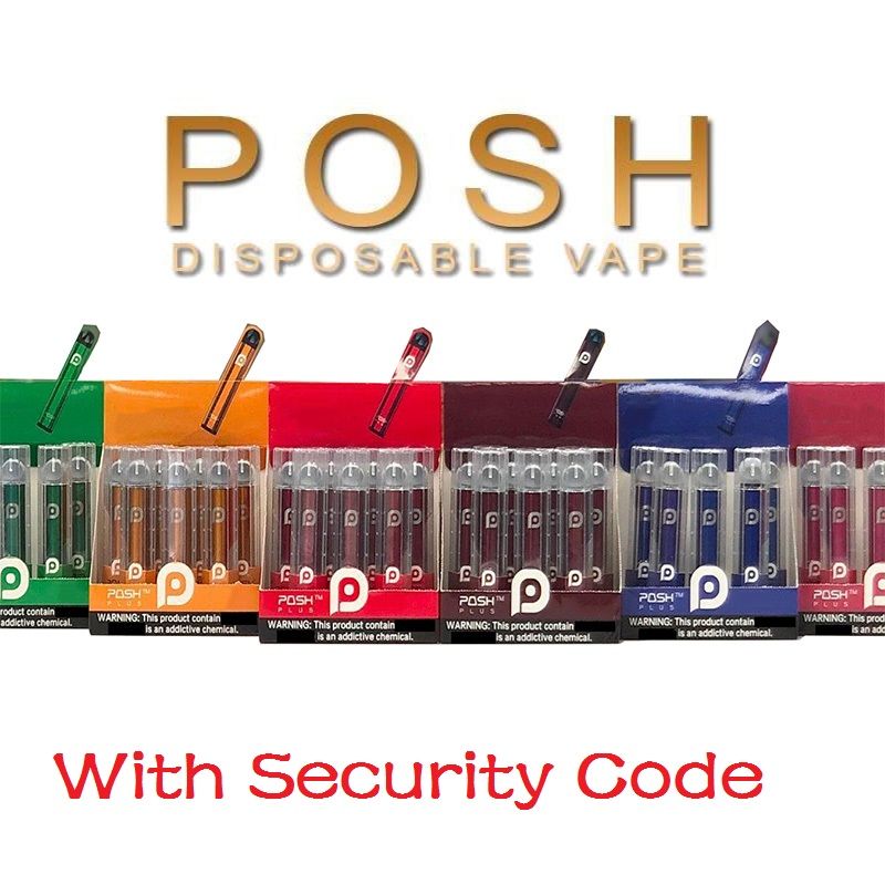 POSH Plus Disposable Vape With Security Code 280mAh Charged With 1.8ml