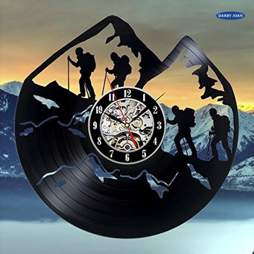 Acquistare 2019 Arrampicata In Montagna Nuovo Campeggio Design Decorazione  Di Arte Nera Parete Del Vinile Orologio Da Parete Orologio Da Parete Regalo  Amici Di Arrampicata Economico | Consegna Veloce E Qualità | DHgate Italy