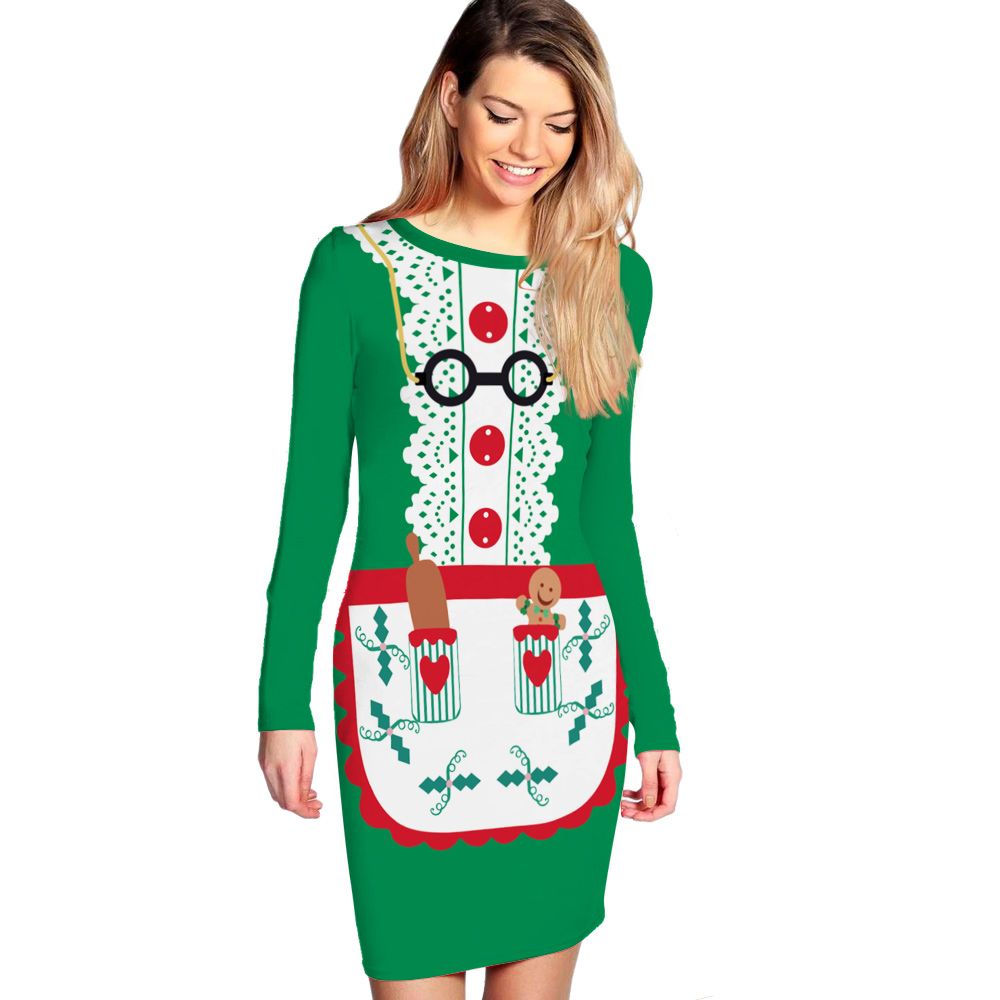 santa bodycon dress