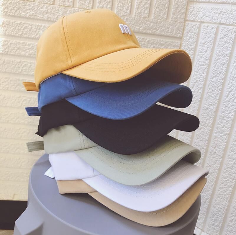 Hot Retro Baseball Caps Hats Men Snapback Caps Washed Men Hat Letter Black Cap