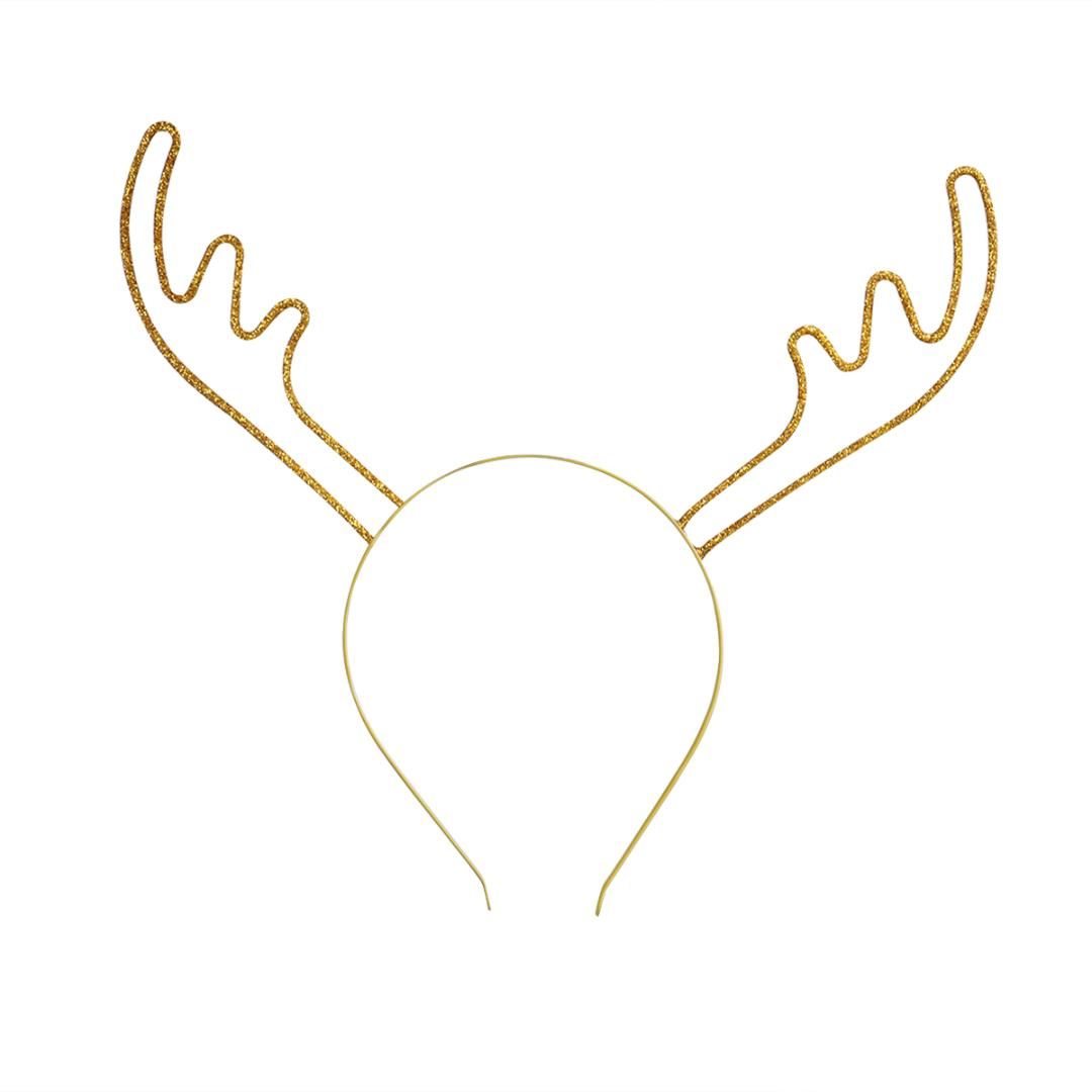 glitter antler headband