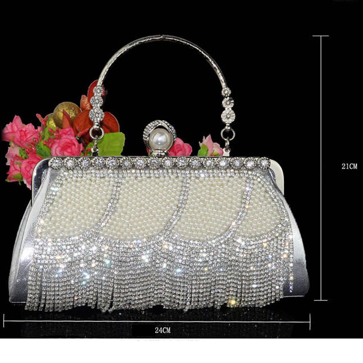 designer silver handbags