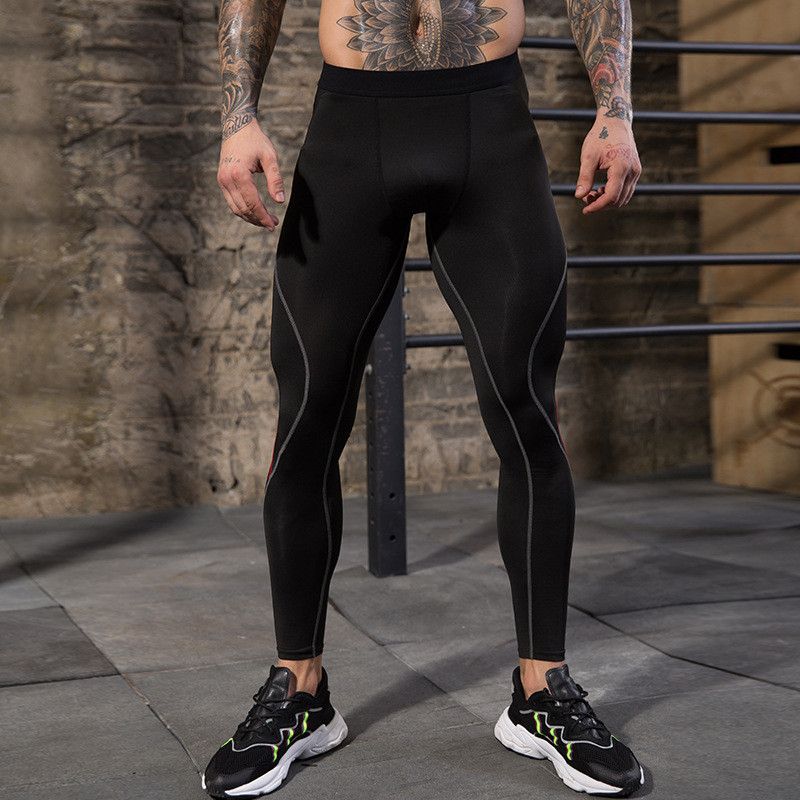 2021 Mens Tight Track Pants Fitness Running Training Trousers Fashion ...