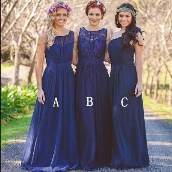 navy blue bohemian dress