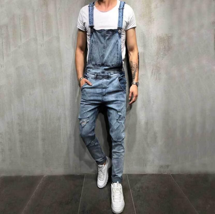 jeans with straps for men