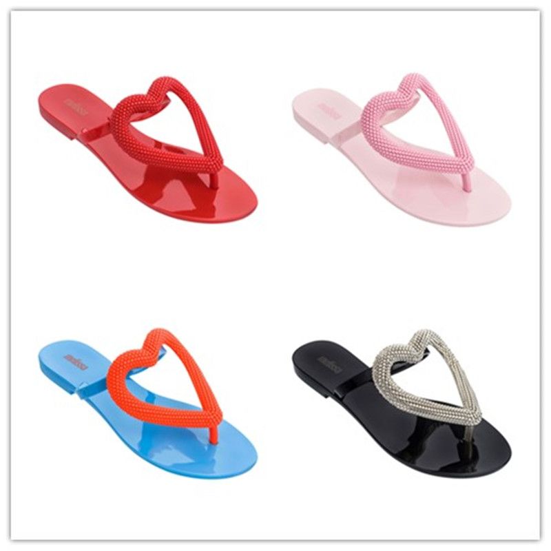 melissa big heart flip flop