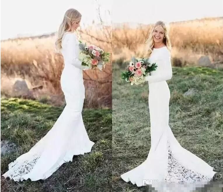 simple white dress long sleeve