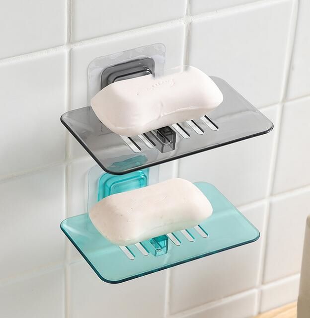 2021 Soap Box Holder Bathroom Accessories Soap Dish Suction Holder