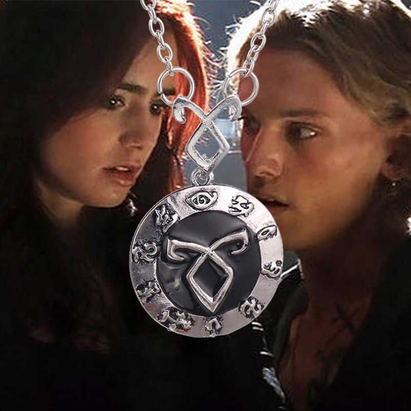 The Mortal Instruments City Of Bones Necklace Angelic Power Runes Pendant For Men And Women