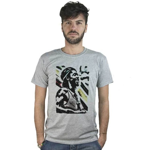 T Shirt Peter Tosh Maglietta Grigia Con Disegno Reggae Ad Effetto Rovinato T Shirts Shopping Online T Shirts Sites From Fifteenmonkeysstore 11 86