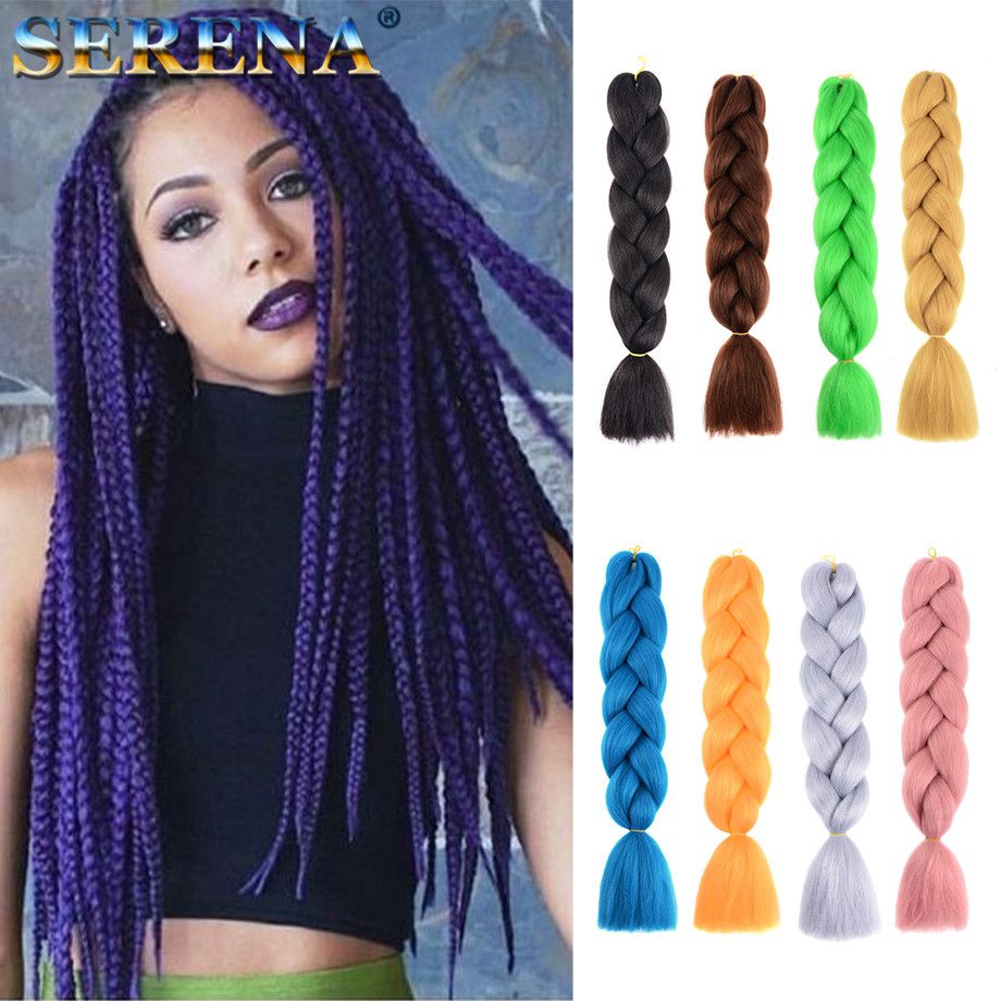 Xpression Braiding Hair Synthetic Jumbo Braids Hairs Bulk 24inch