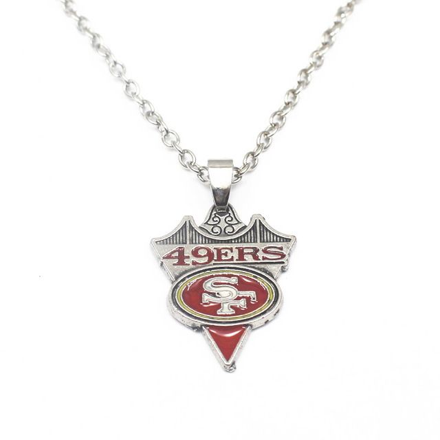 Wholesale Newest Football Sports Team Necklace Pendant Jewelry With