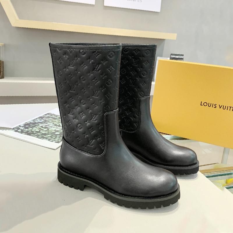 drops flat half boot louis vuitton