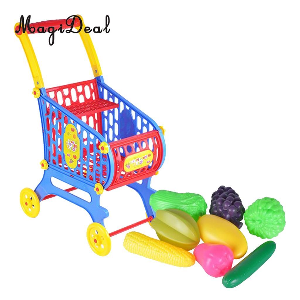 kids plastic shopping cart