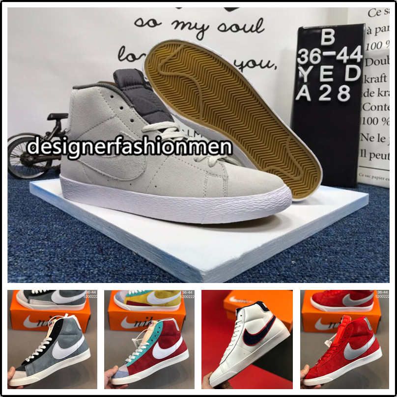 Zapatilla Nike Blazer Mid '77 Blanco-Naranja