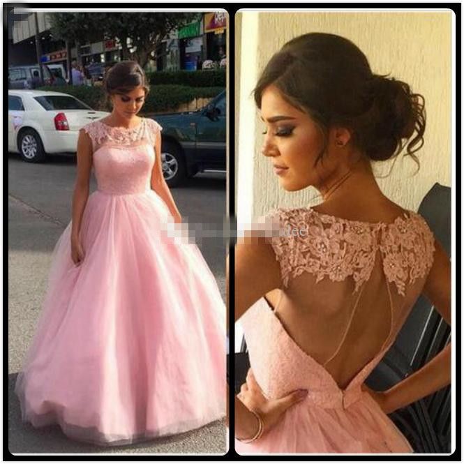 pink lace quinceanera dresses