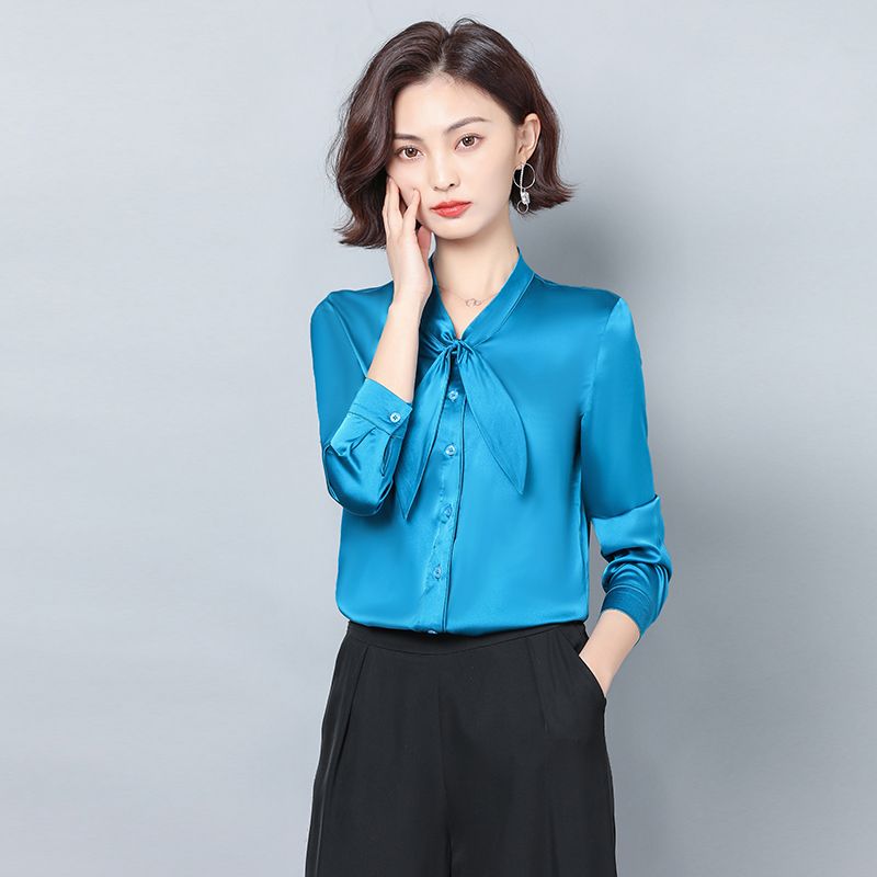 satin work shirt