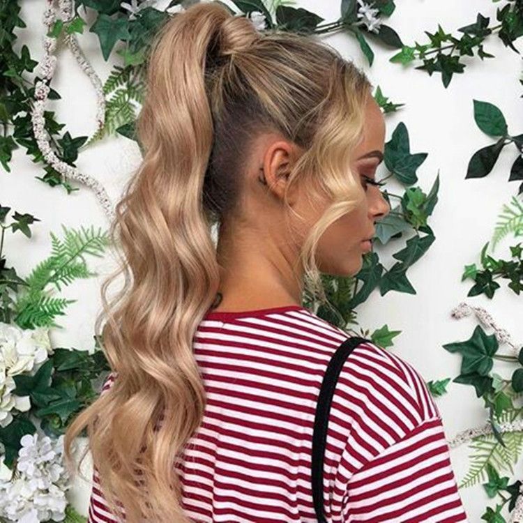 Clip In Ponytail Hair Extension Dirty Blonde Wrap Around Russian Human Hair Pony Tail Kinky Curly Clip In Ponytail Hair Extension Dirty Blonde Wrap Around Russian Human Hair Pony Tail Kinky Curly