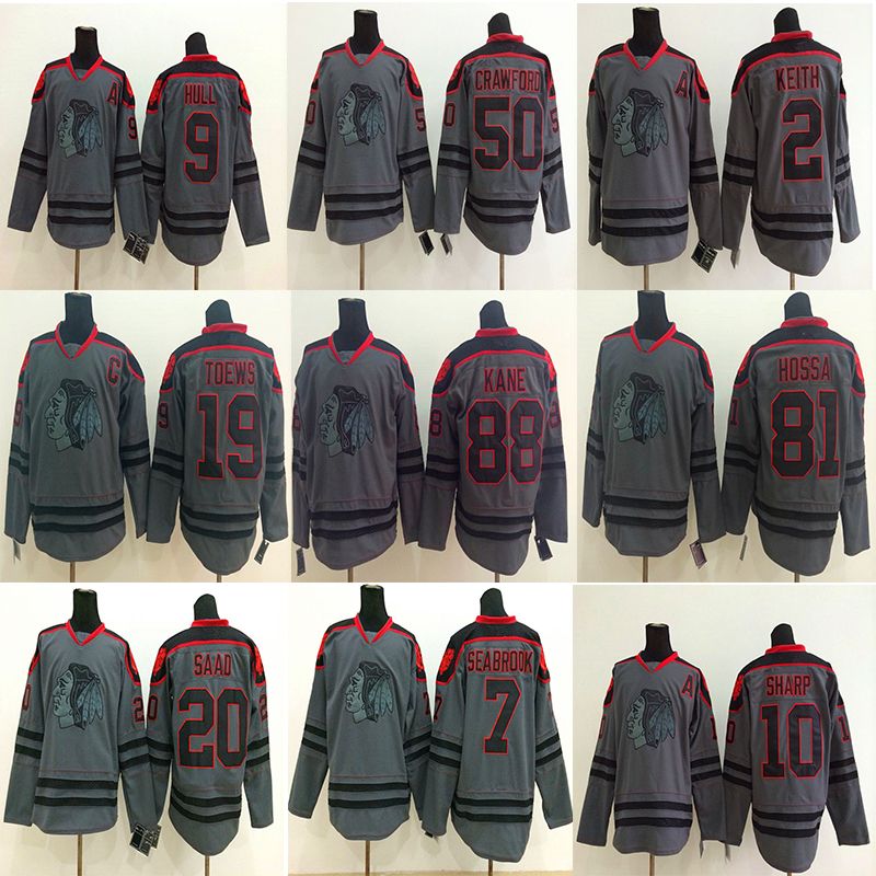 blackhawks grey jersey