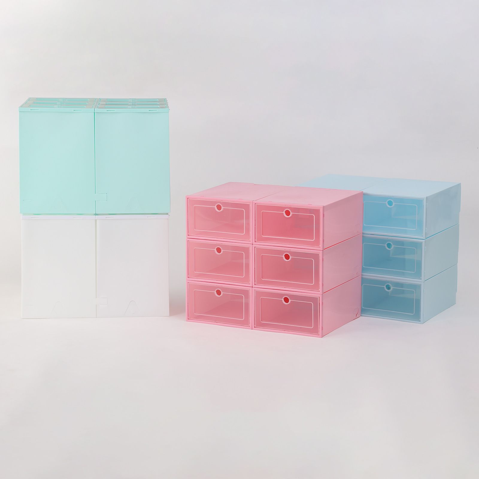 2019 Thickened Flip Shoes Transparent Drawer Case Plastic Shoe