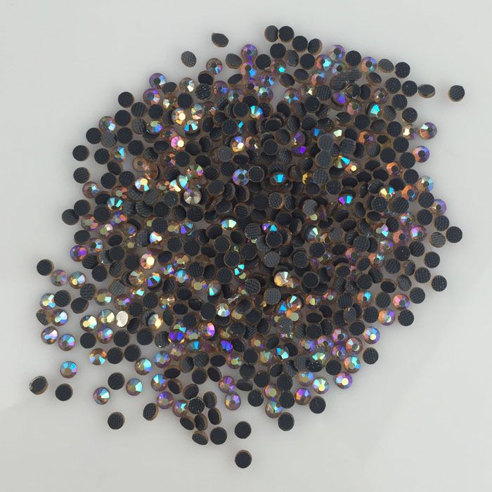 Resin Rhinestones Non Hot Fix Navy blue AB 500/1000pcs 2-6mm Round Flatback  Diamonds Appliques For Craft Fabric Wedding Dresses