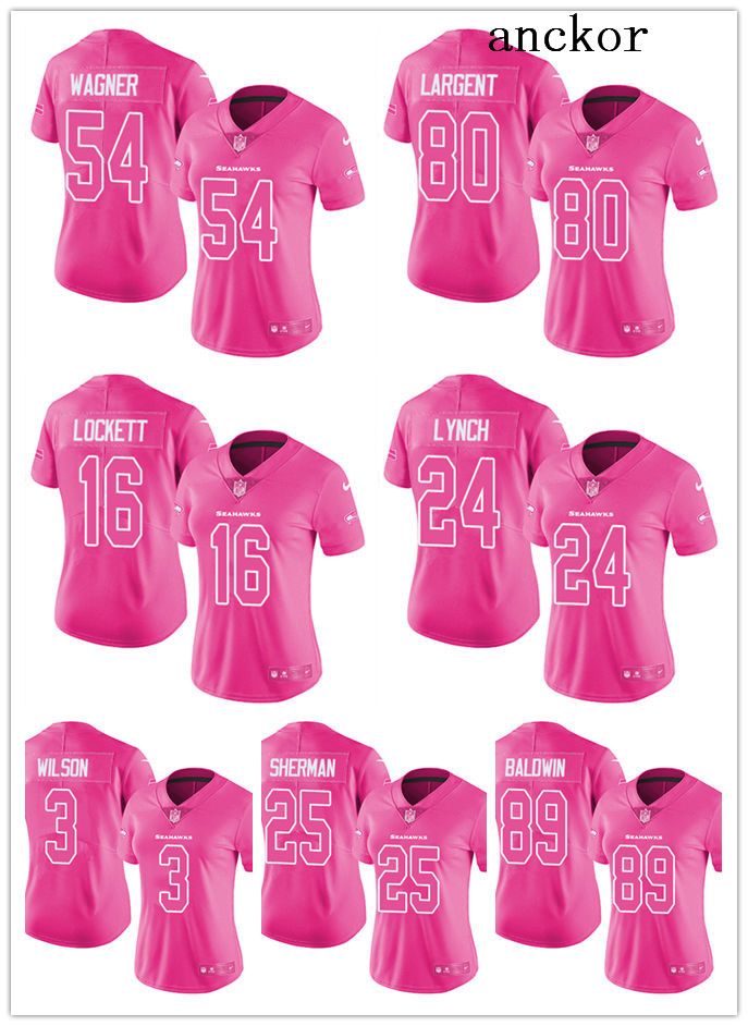 pink seahawks jersey womens