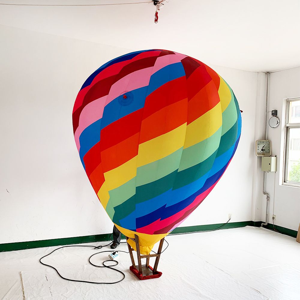 2020 Shopping Mall Decorative Inflatable Rainbow Hot Air Balloon - 2020 Shopping Mall Decorative Inflatable Rainbow Hot Air Balloon
