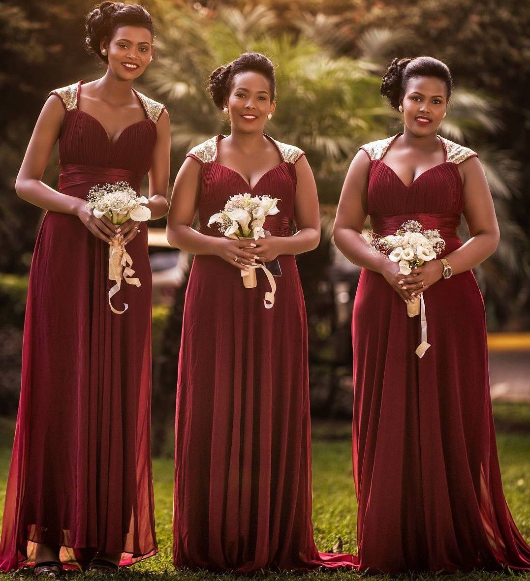 Grosshandel Burgund Chiffon Brautjungfernkleider Mit Gold Pailletten Schatz Hals Schwarz Madchen Elegante Hochzeitsgast Kleid Abendkleid Bm0731 Von Dressesgirl 52 84 Auf De Dhgate Com Dhgate