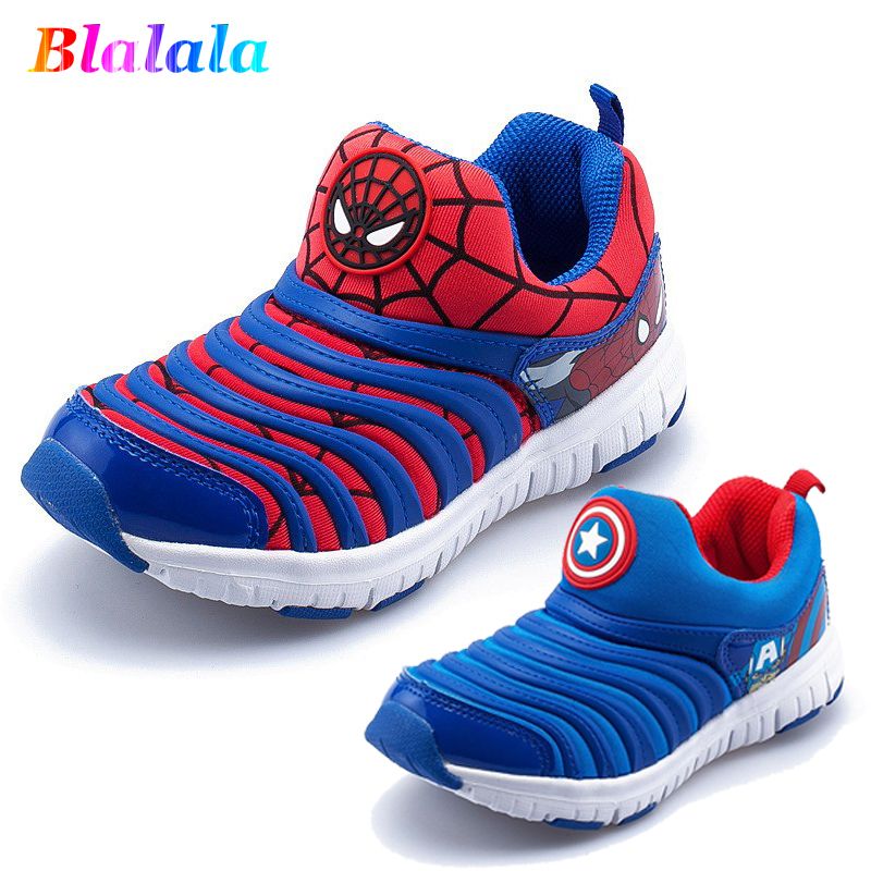 satin al bahar guz karikatur orumcek adam kaptan bebek erkek cocuklar icin sneakers paten ayakkabi cocuk moda tirtil ayakkabi 13 22 cm y190525