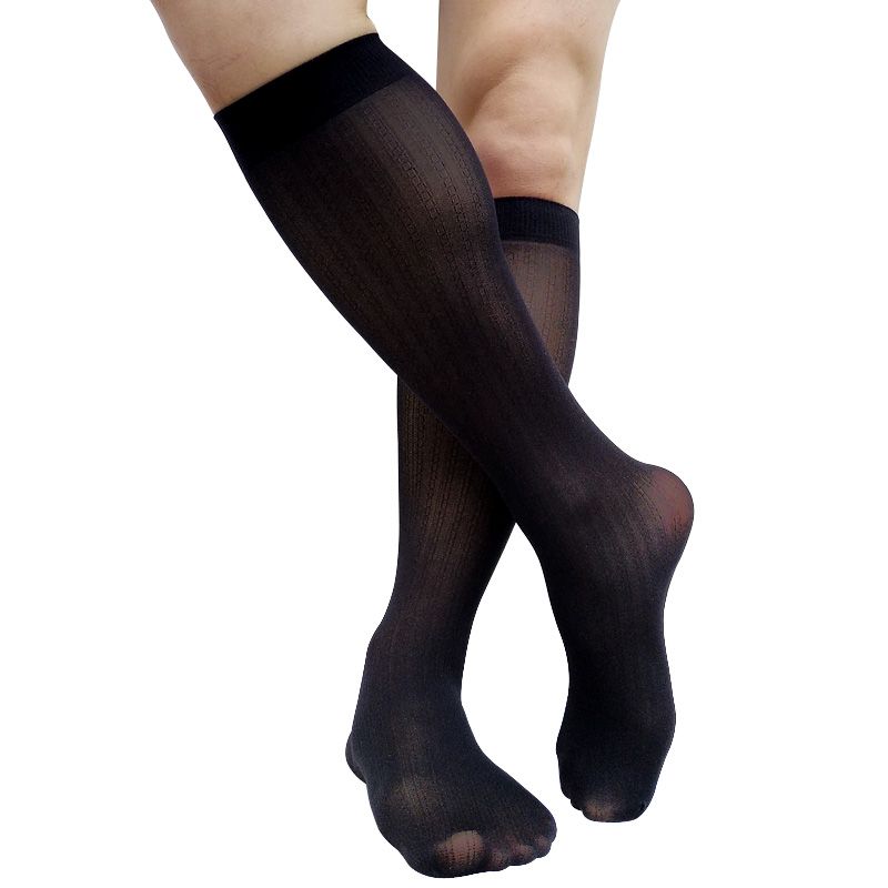 black knee high tube socks