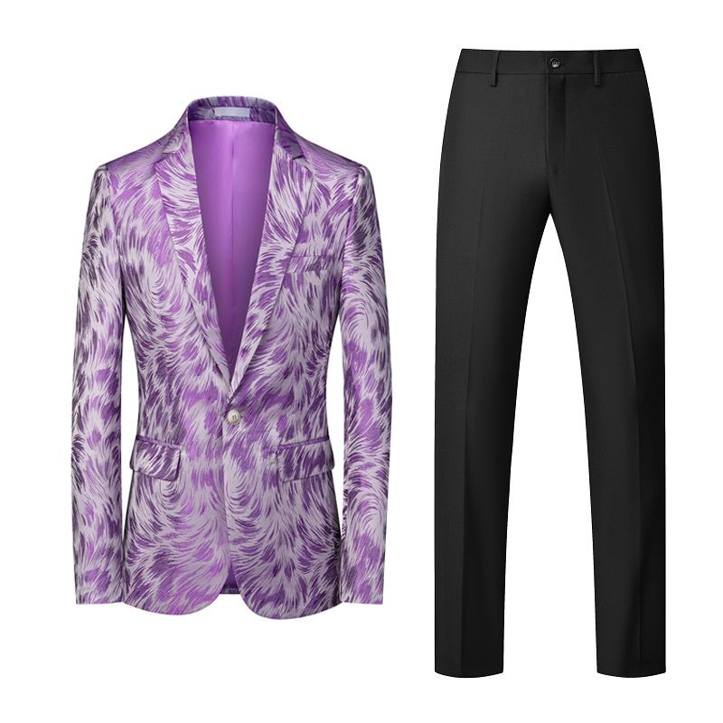 Bridalaffair Latest Coat Pant Designs Tuxedos Light Purple Suits For ...
