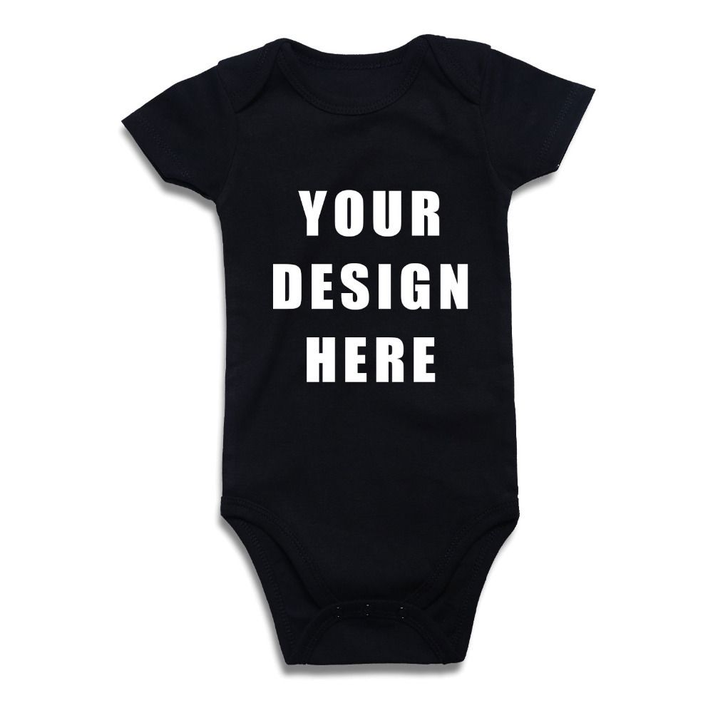 Acheter Pas Cher Nouveau Ne Bebe Garcon Fille Body Personnalise Imprime Une Piece Tenues Combinaison Coton Enfants Vetements Solide Noir Blanc Rouge Vetements Y Du 13 66 Fr Dhgate