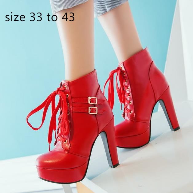 red designer boots