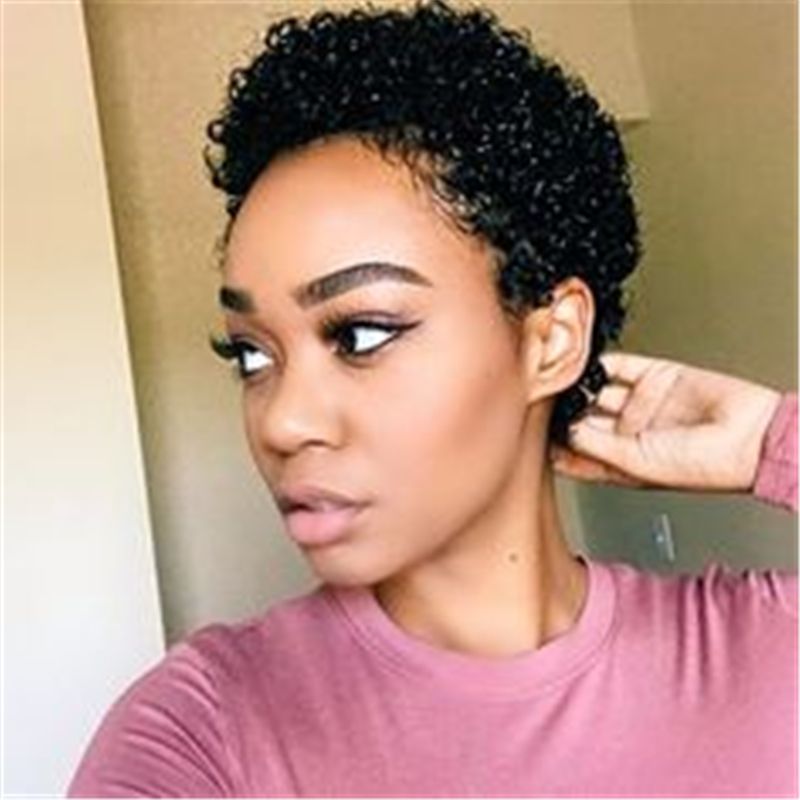 Hot Selling Cheaper Short Hair Non Lace Front Human Hair Wig With