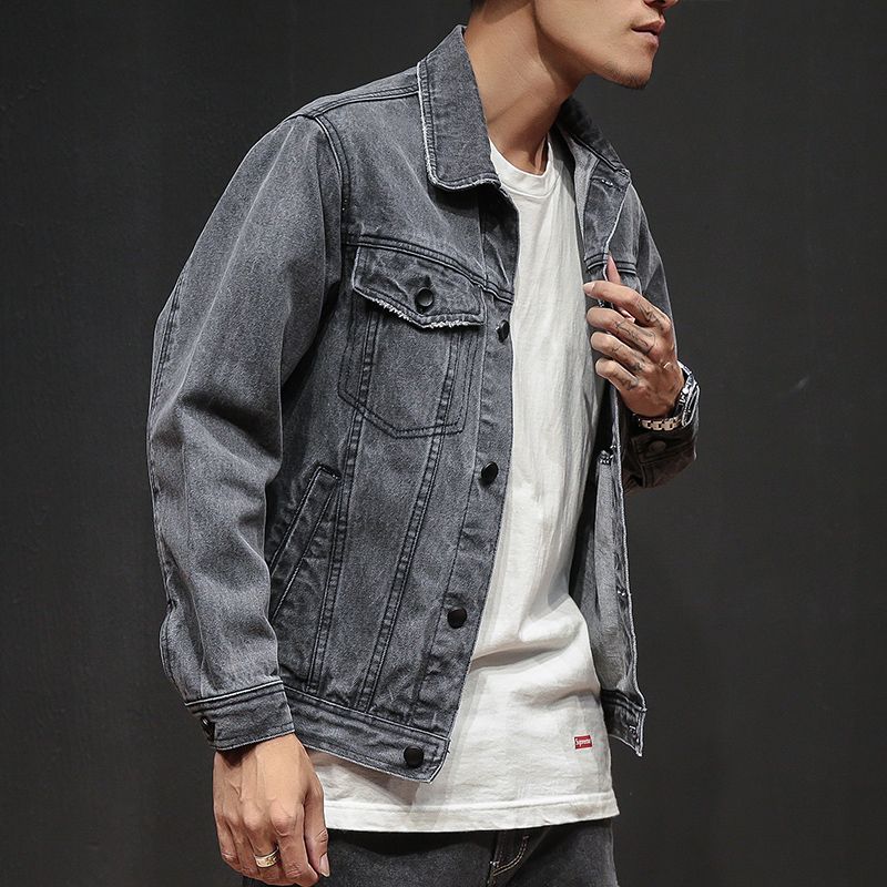 mens short denim jacket