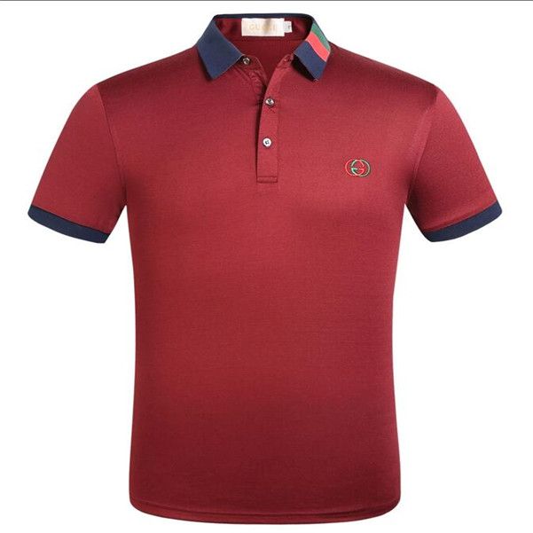 Compra 2020 Del Diseñador Del Mens Caballos Polos Marca De Ropa Cocodrilo  Bordado De Los Hombres De La Tela Carta De La Camiseta Del Polo De Cuello  Gucci Camiseta Tops Camiseta De
