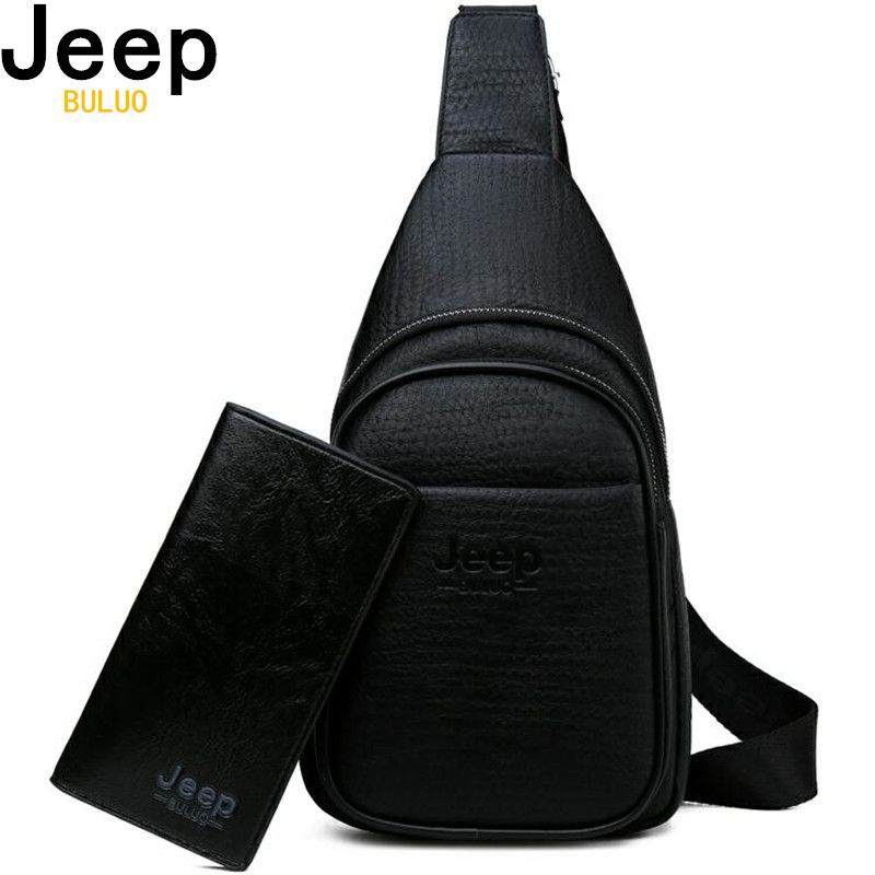 Compra Pecho Bolsa JEEP Buluo Hombres Crossbody Bolsos De Cuero De Alta  Calidad Para El Recorrido Del Hombre Joven Moda Casual Male Sling Bolsas  Bolsa De Hombro Barato | Entrega Rápida Y