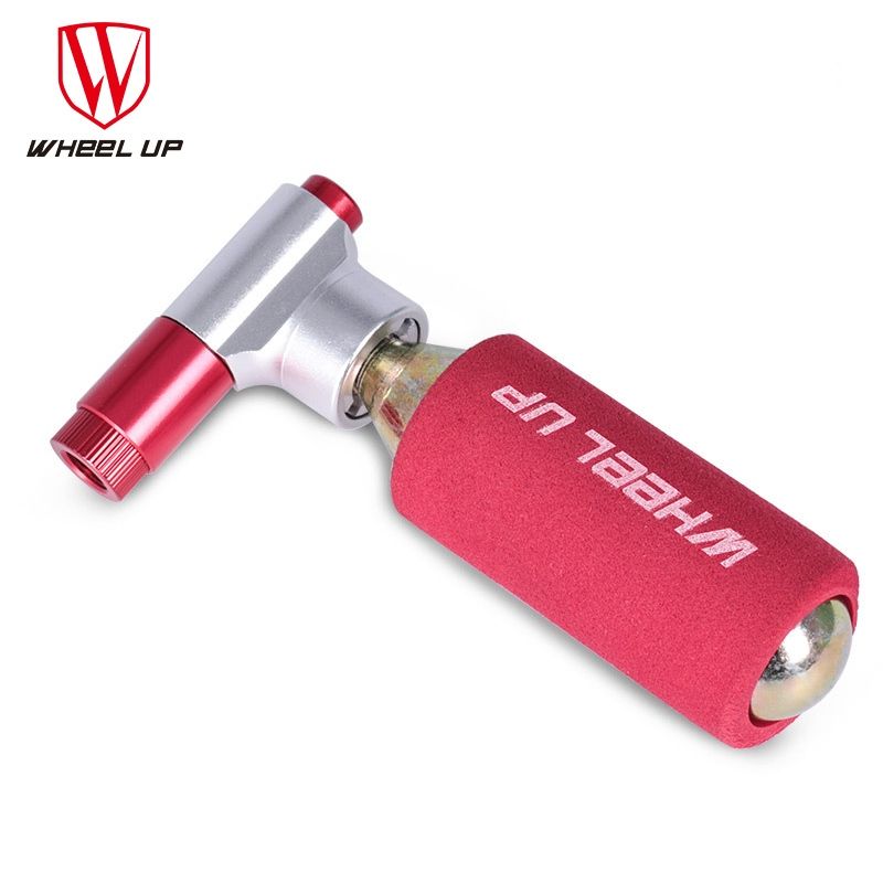 Mini CO2 Bicycle Bike Cartridge Tire Pump Cycle Tyre Inflator Red