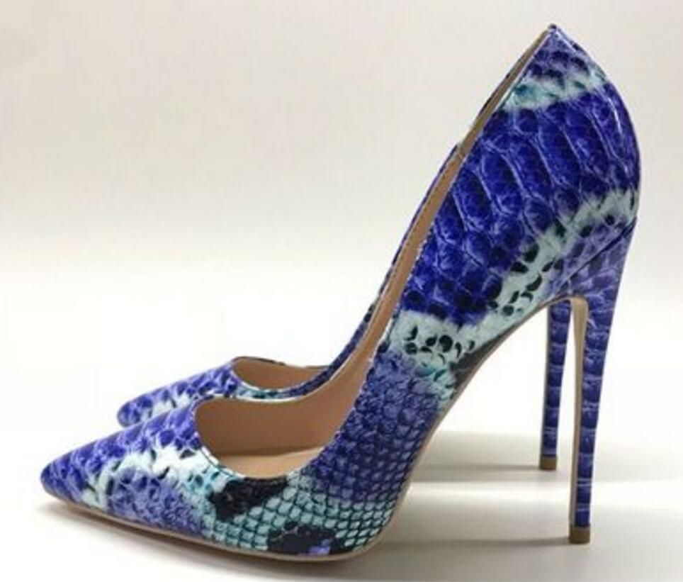 blue snake shoes