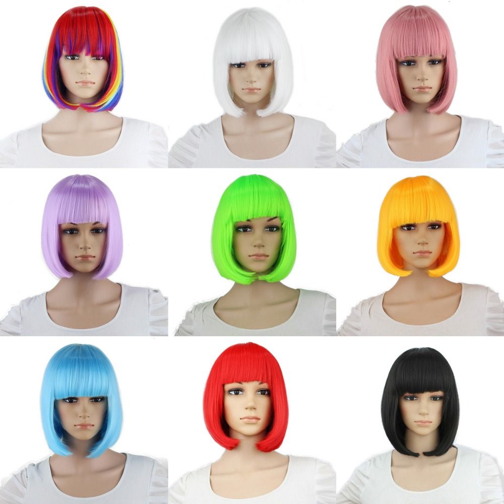 Colorful wig halloween costume Clearance
